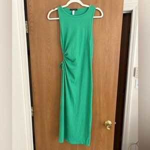 Caution To The Wind Green Midi Dress